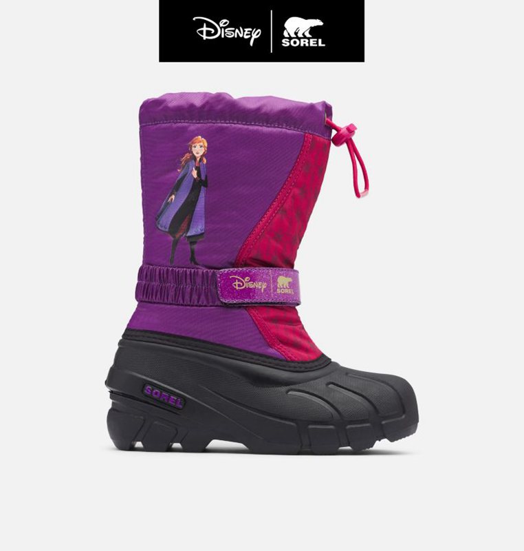 Botas Nieve Sorel Niños - Disney X Youth Flurry™ Frozen 2 –Anna Edition Moradas/Negras - 56814-ZGMW